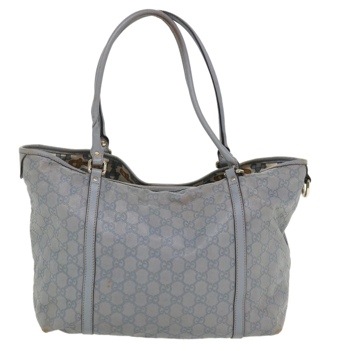 Gucci Leather Canvas Shoulder Bag