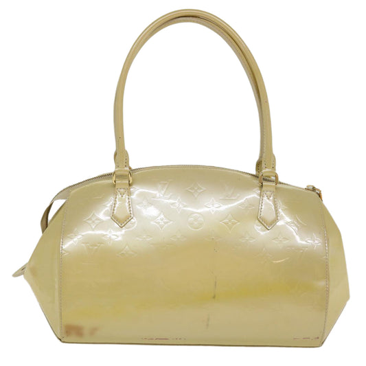LOUIS VUITTON Monogram Vernis Sherwood GM Hand Bag Broncorail M91487 Auth ac1780