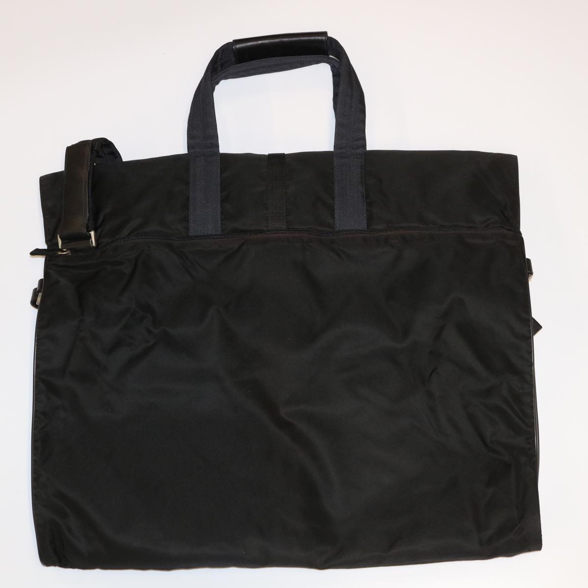 PRADA Garment Cover Nylon Black Auth Luxury Handbag