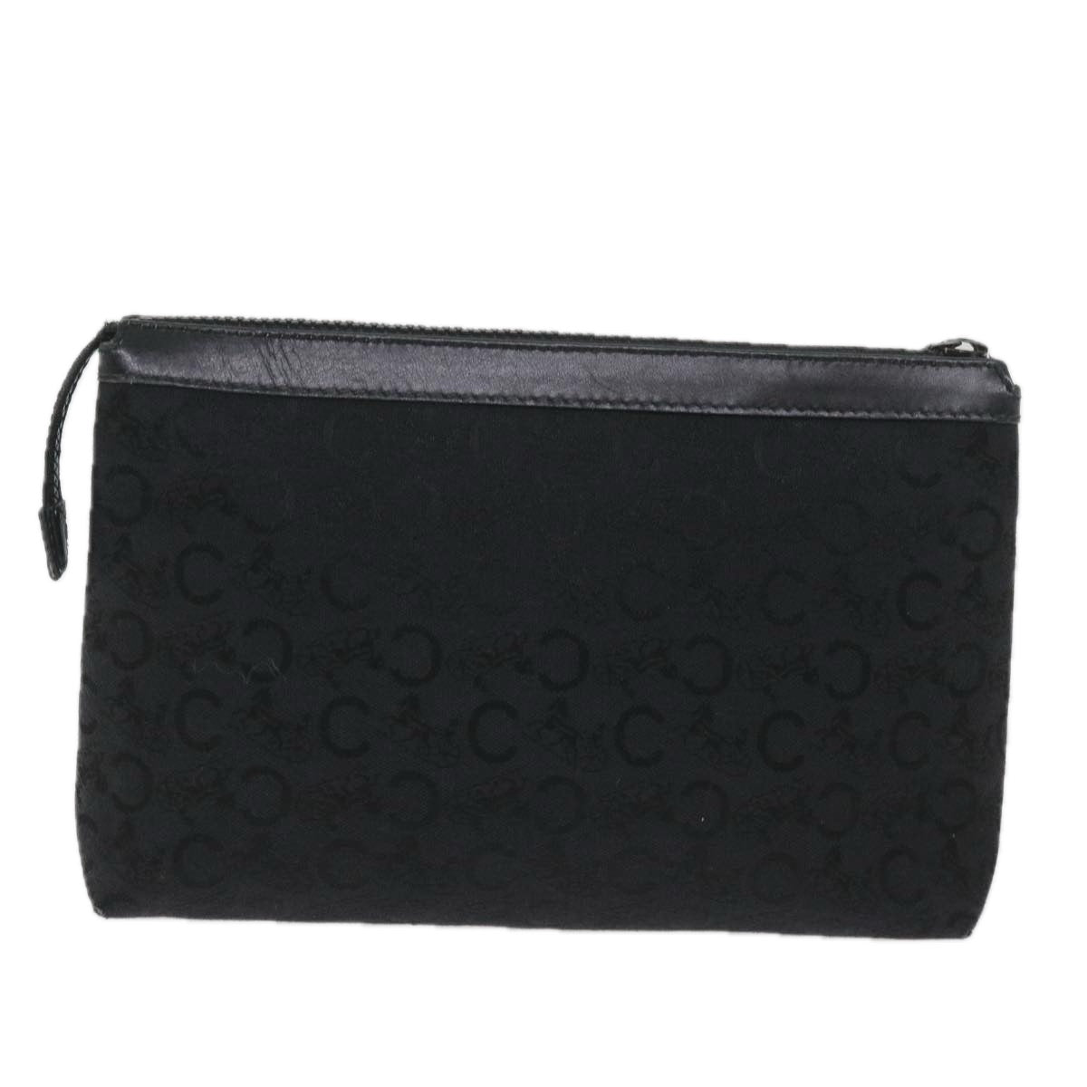 Luxury CELINE C Macadam Canvas Pouch Black ac2399