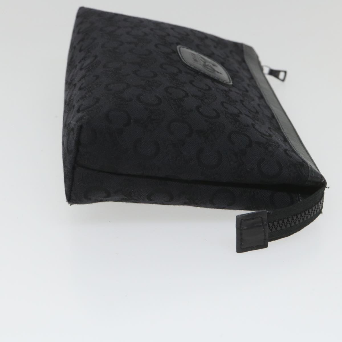 Luxury CELINE C Macadam Canvas Pouch Black ac2399