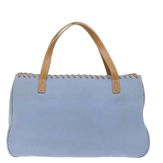 Burberry Blue Label Hand Bag Canvas Blue Auth ac2928