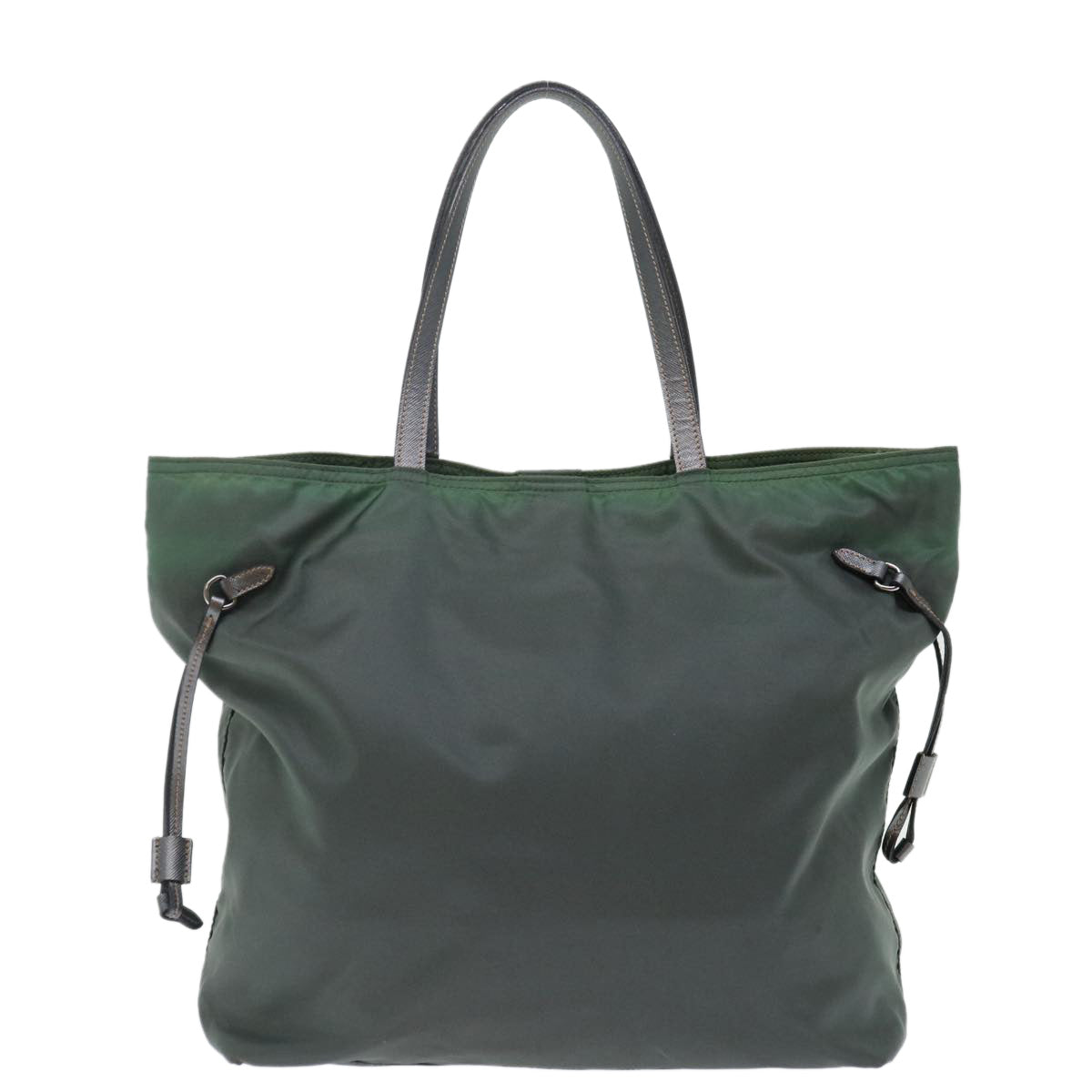 PRADA Tote Bag Nylon Khaki Auth ac2934