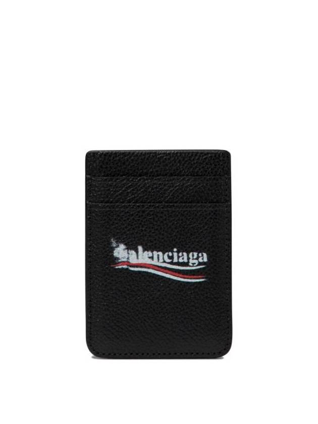 Luxury Balenciaga Trending 2026 Cash Magnet Card Wallet Black