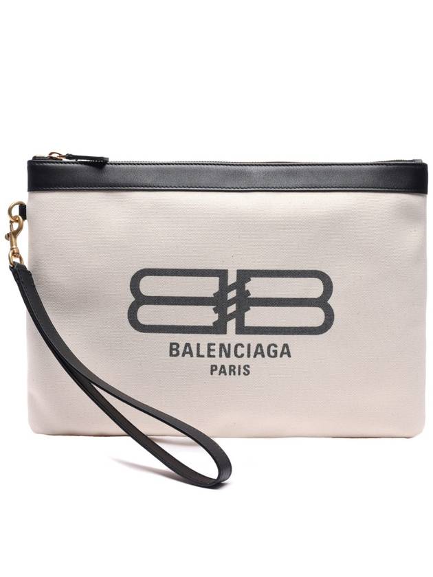 Luxury Balenciaga Trending 2026 Flat Jumbo Clutch Bag Ivory