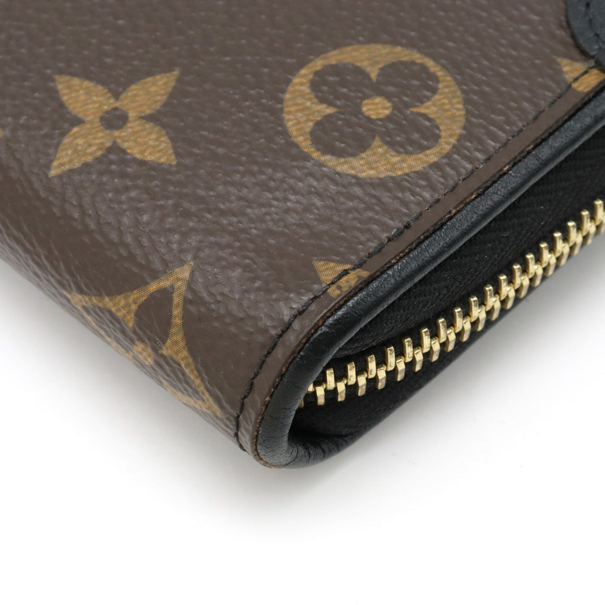 Louis vuitton Monogram Jeep Wallet Retiro Round Fassner Long Wallet Noir Black M61855
