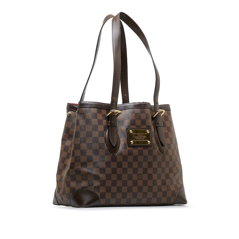 Louis Vuitton Damier Hamsted MM Handbag N51204 Brown PVC Louis Vuitton