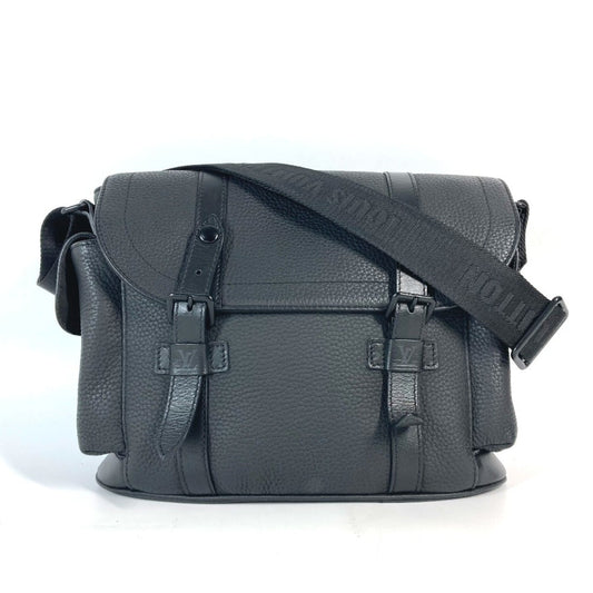 Louis Vuitton Noir Leather Shoulder Bag