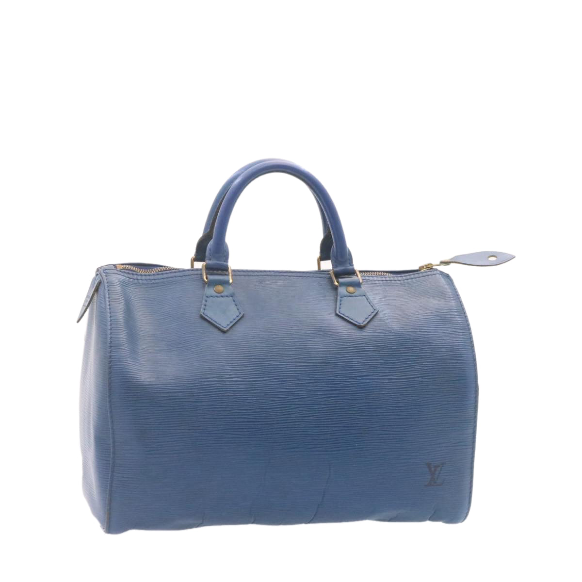 LOUIS VUITTON Epi Alma Hand Bag Blue LV Auth ai161