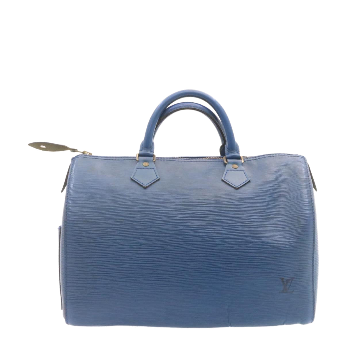 LOUIS VUITTON Epi Alma Hand Bag Blue LV Auth ai161