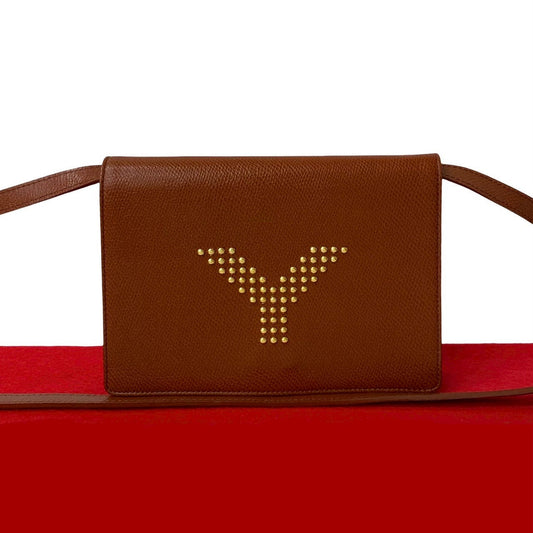 Saint Laurent Logo Leather Shoulder Bag