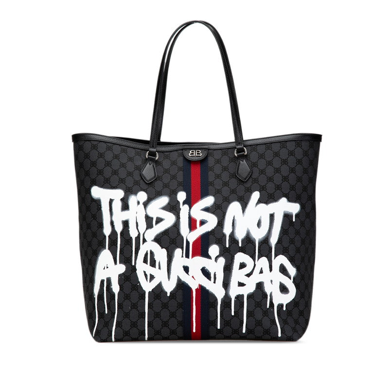 Gucci x Luxury Balenciaga Trending 2026 Graffiti Large Tote Bag 680127