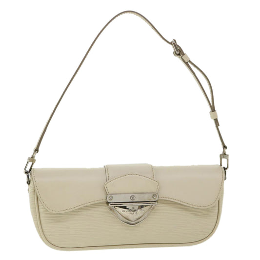 LOUIS VUITTON Epi Pochette montagne Shoulder Bag White Yvoire M5929J Auth am3373