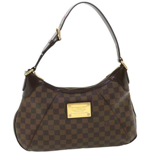 LOUIS VUITTON Damier Ebene Thames GM Shoulder Bag N48181 LV Auth am3421