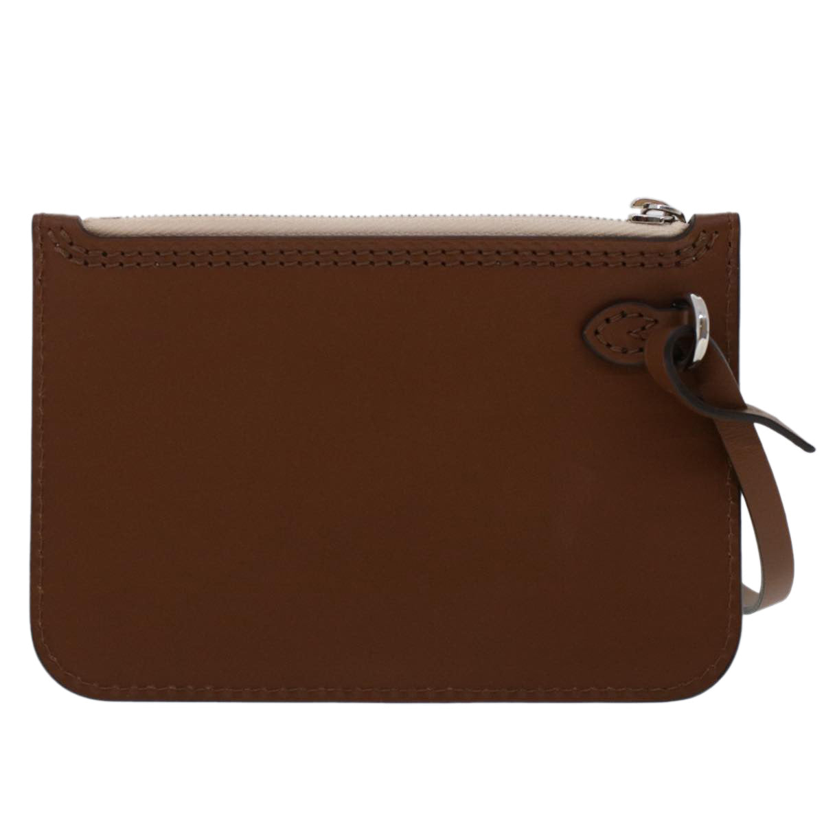 LOUIS VUITTON Hina PM Pouch Leather Brown LV am4690