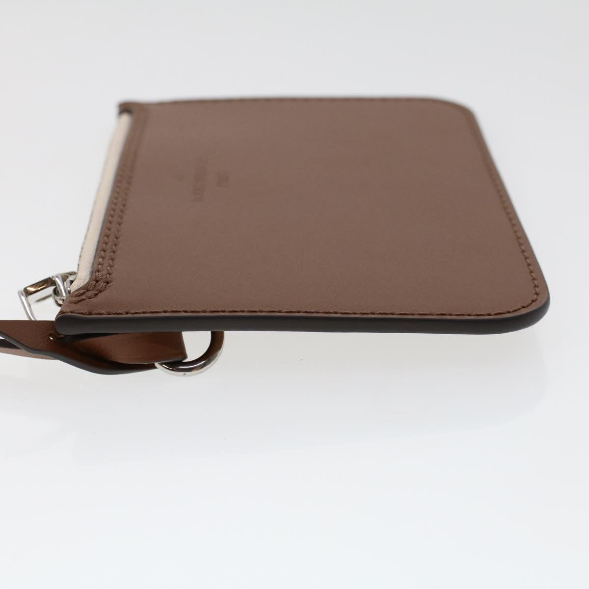 LOUIS VUITTON Hina PM Pouch Leather Brown LV am4690