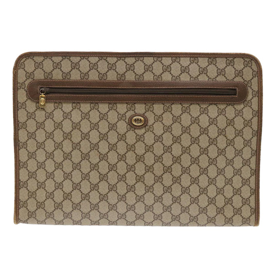 Gucci Leather Canvas Clutch