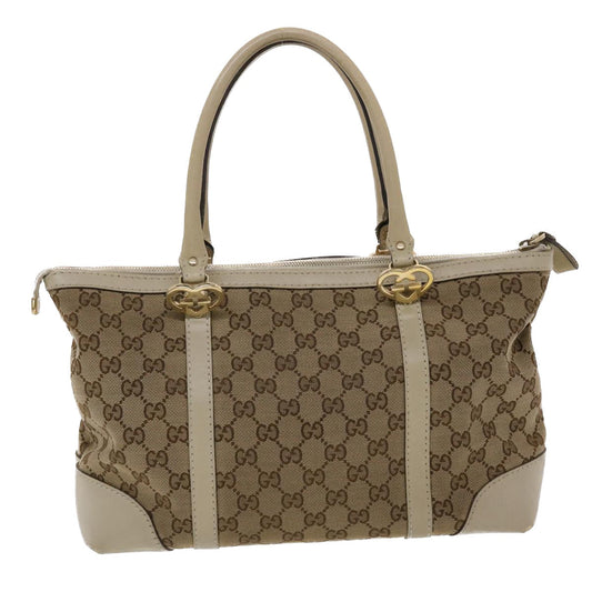 Gucci Leather Canvas Tote