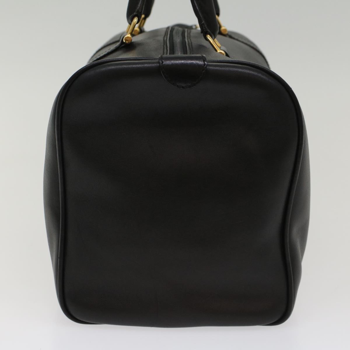 Balenciaga Boston Bag Leather Black Auth am4980