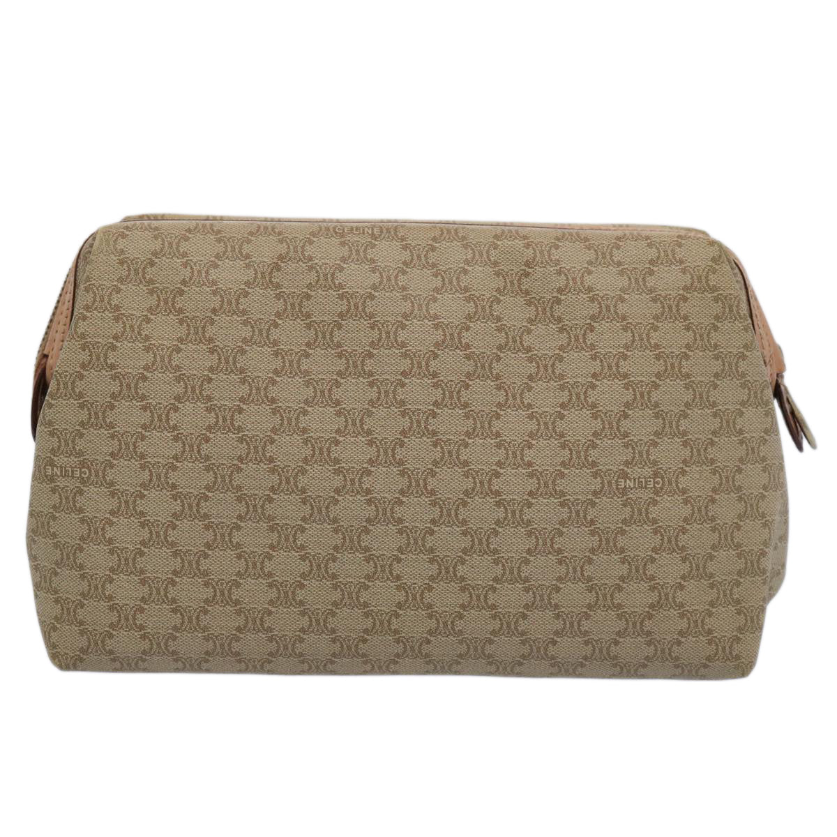 Luxury CELINE Macadam Canvas Pouch Beige am5463