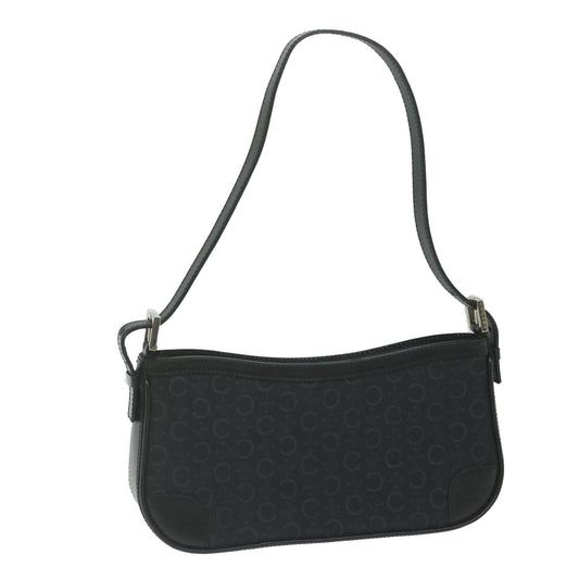 Luxury CELINE C Macadam Canvas Shoulder Bag Black am5538