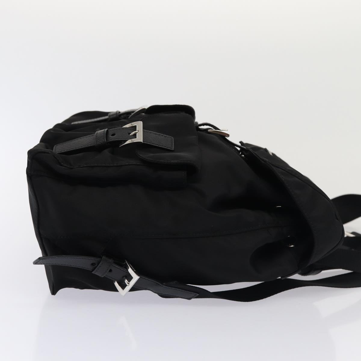 PRADA Backpack Nylon Black Auth