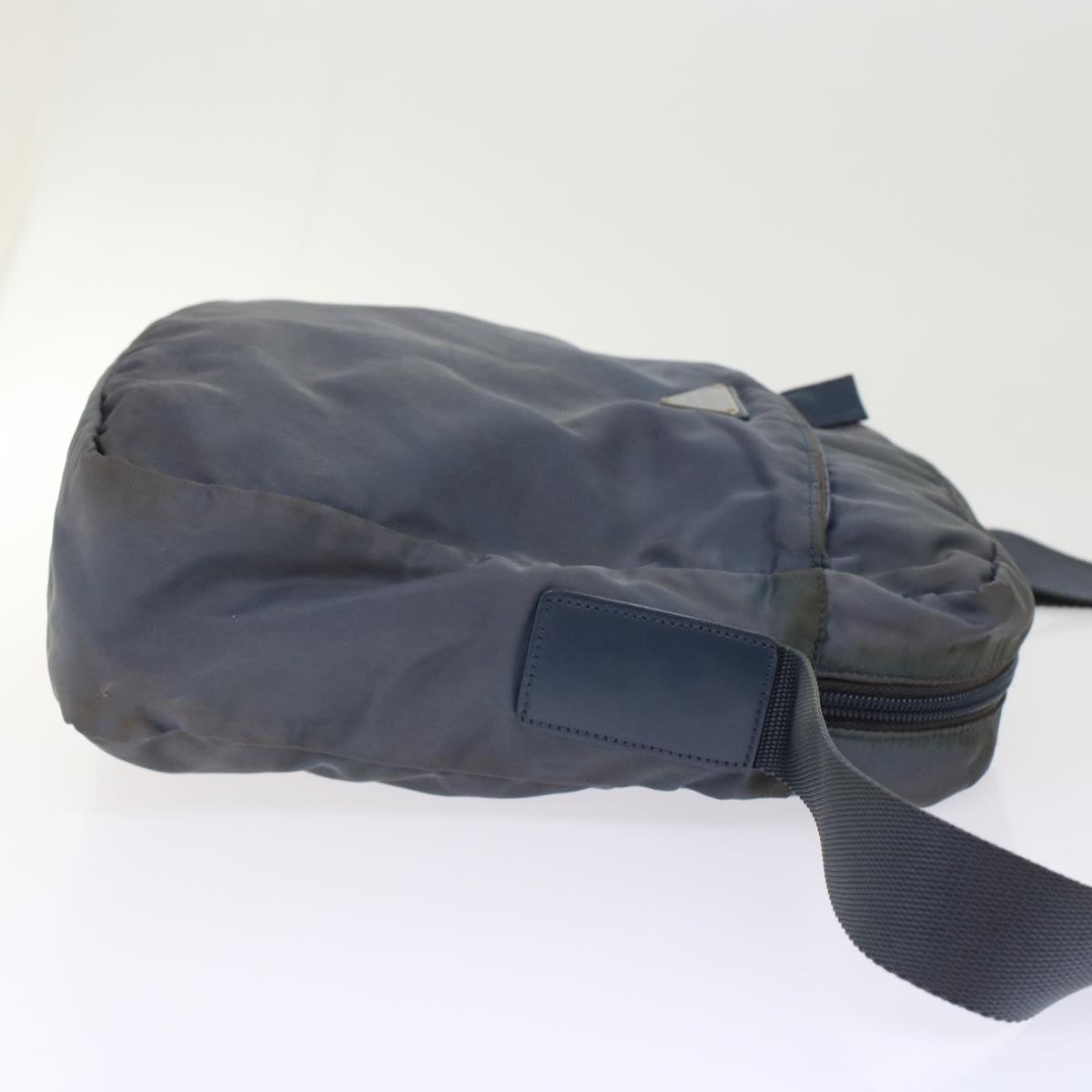 Prada Shoulder Bag Nylon Blue Gray