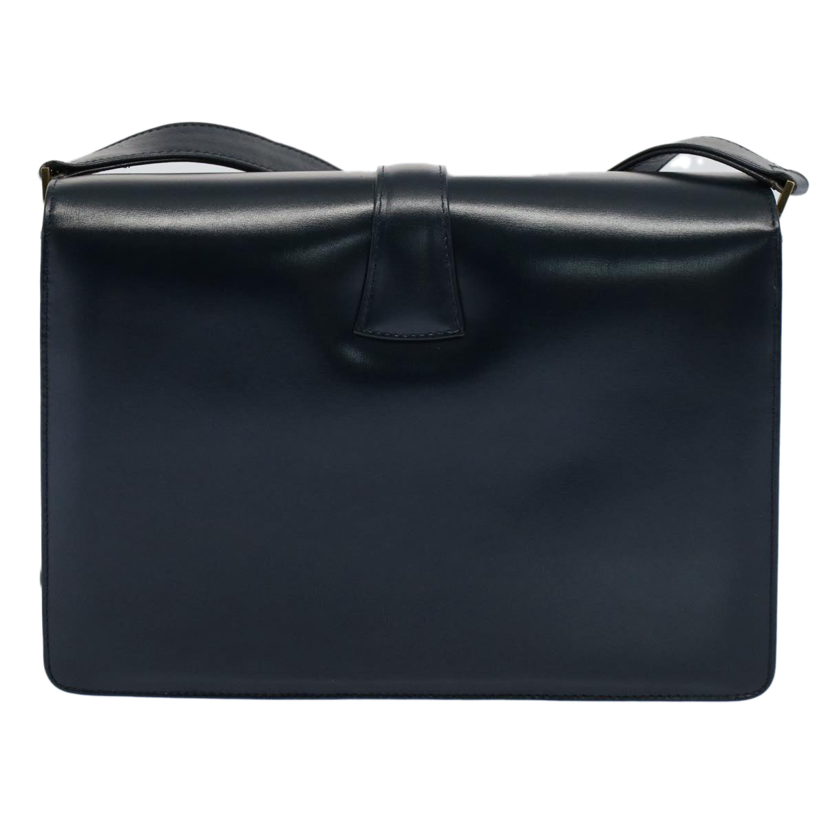 Luxury CELINE Horse Carriage Shoulder Bag Leather Navy ar10323