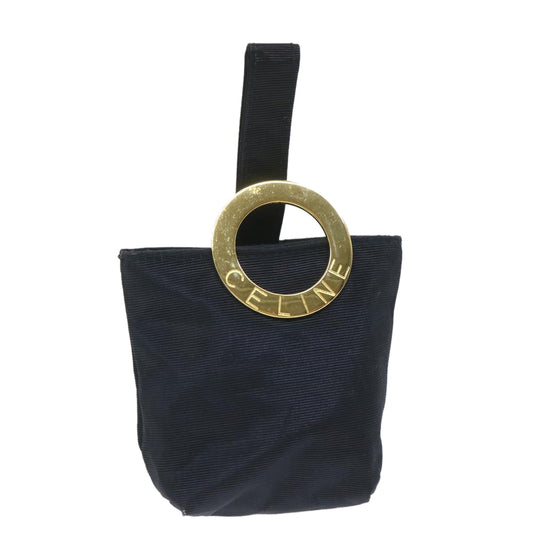 Luxury CELINE Circle Pouch Nylon Black ar10550B