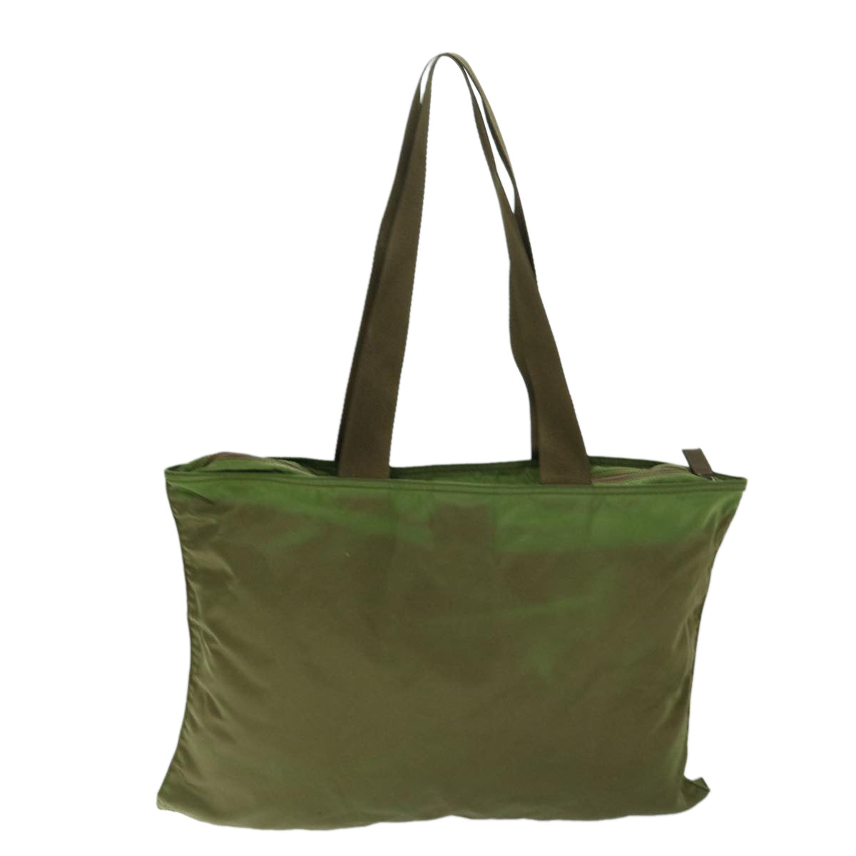 PRADA Tote Bag Nylon Khaki Auth ar11532