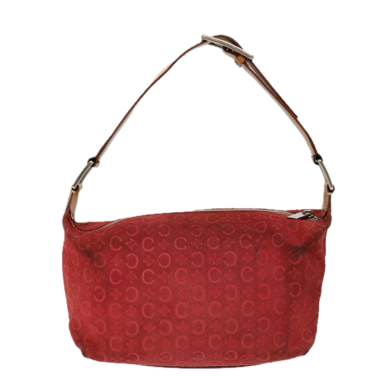 Luxury CELINE C Macadam Canvas Hand Bag Red ar11578B