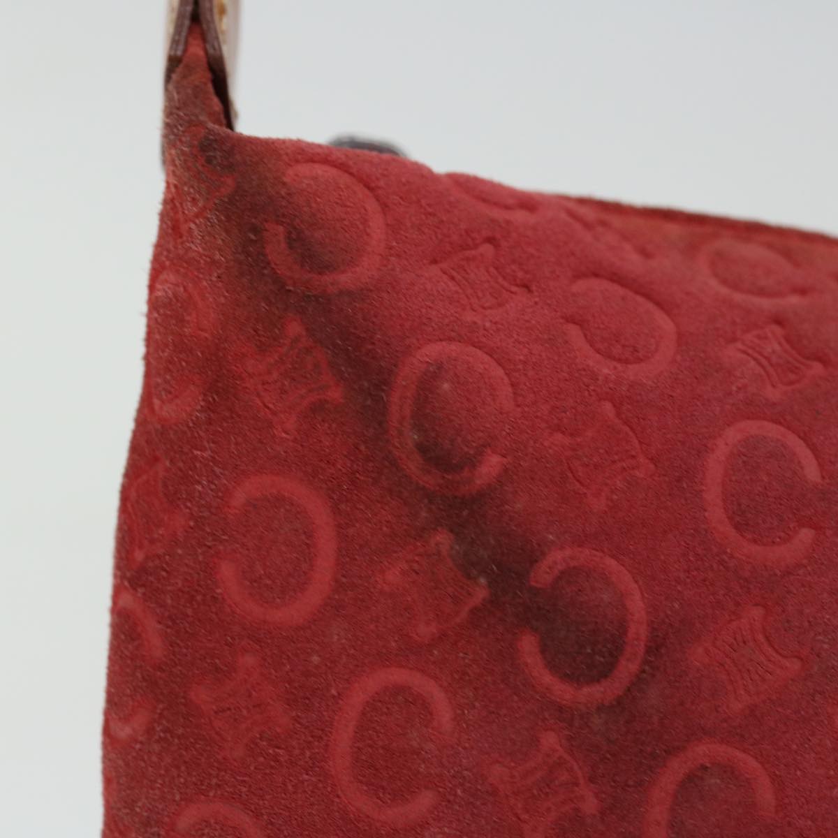 Luxury CELINE C Macadam Canvas Hand Bag Red ar11578B