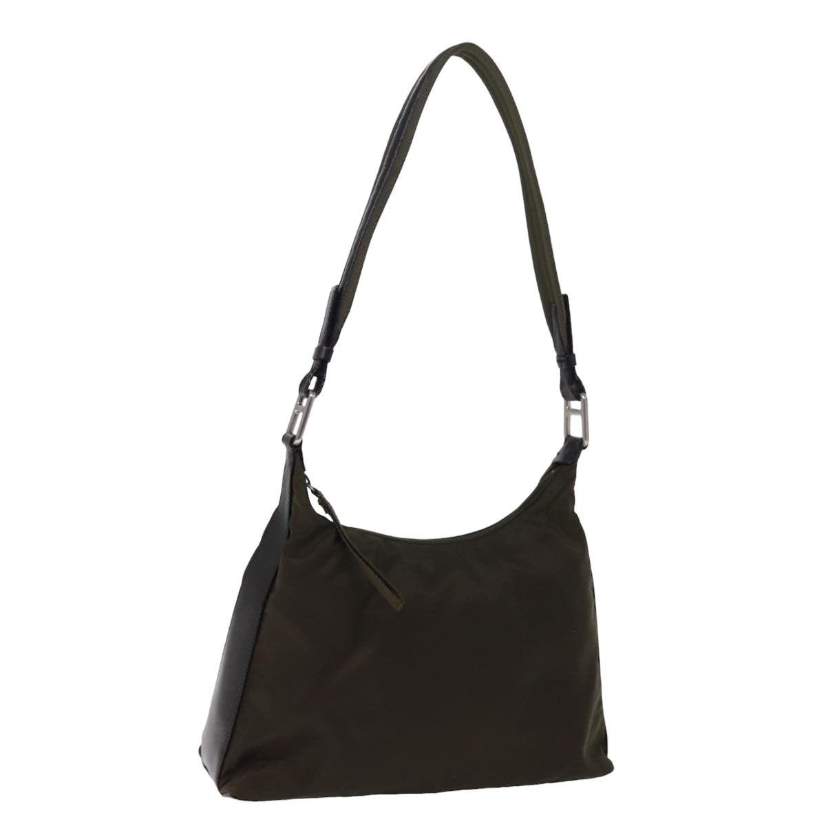 PRADA Shoulder Bag Nylon Khaki Auth ar11956B