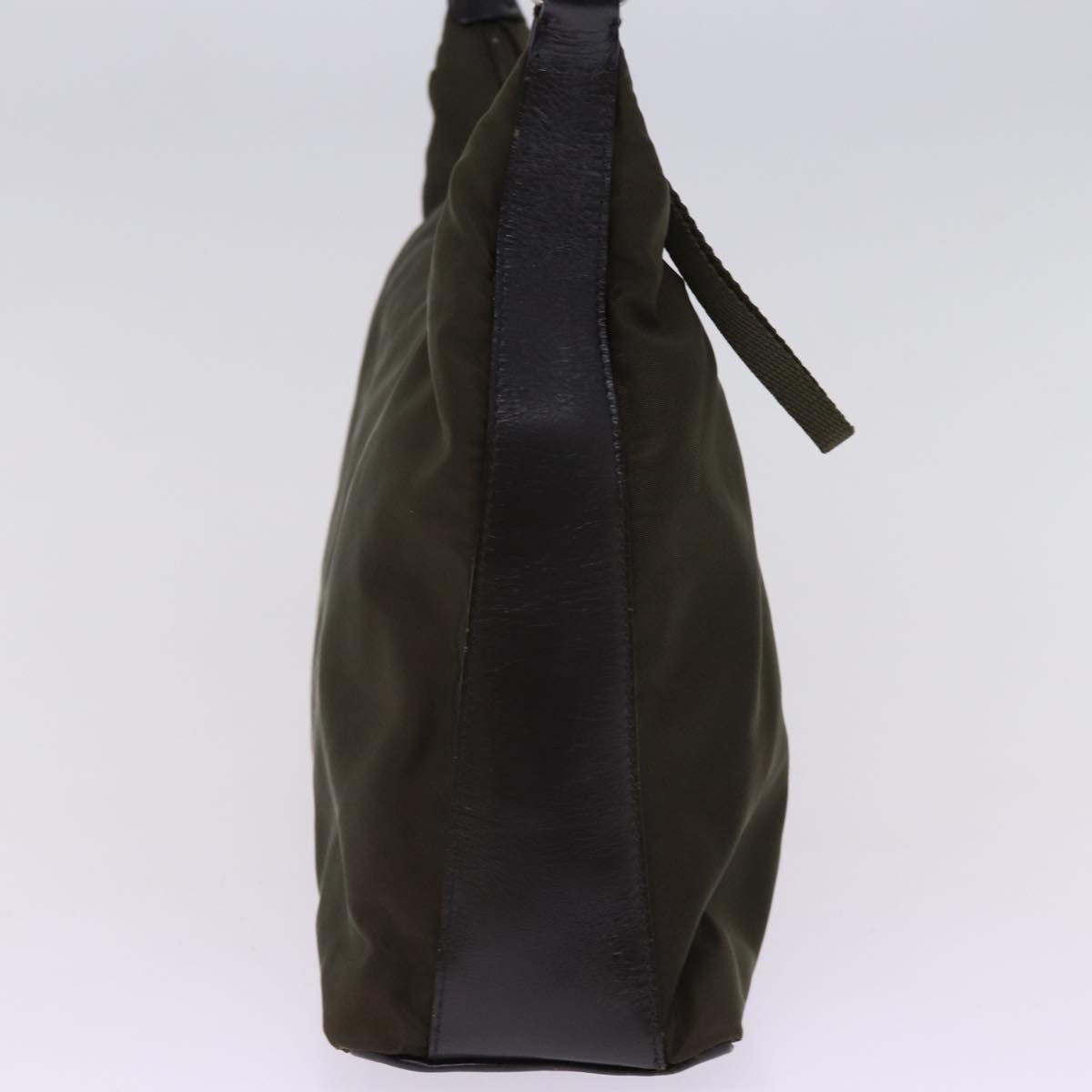 PRADA Shoulder Bag Nylon Khaki Auth ar11956B