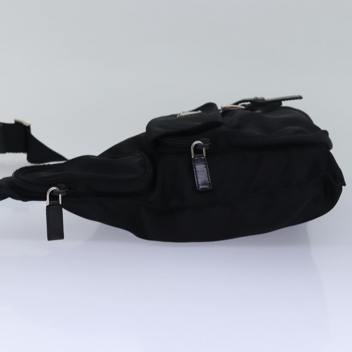 PRADA Shoulder Bag Nylon Black Auth ar11982