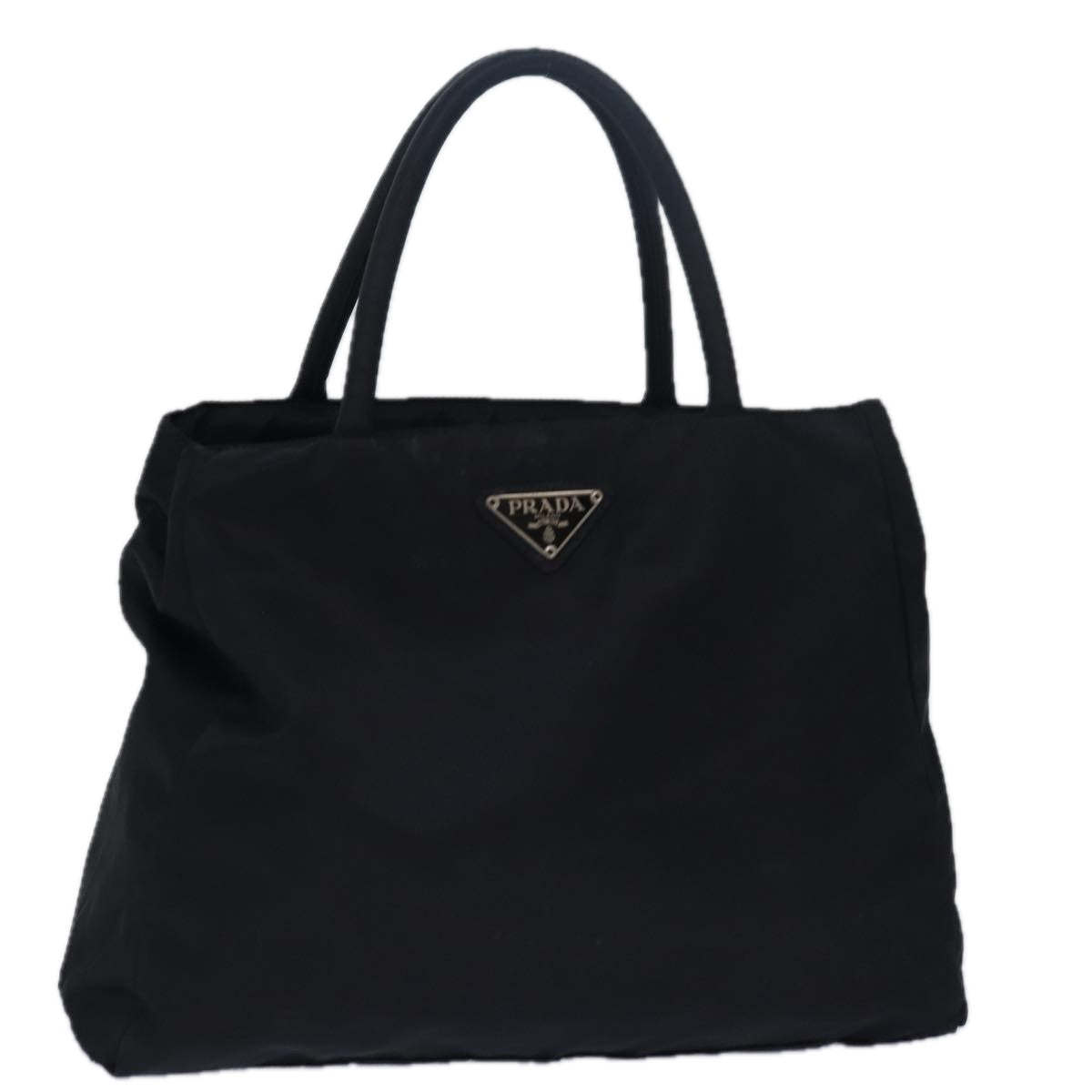 PRADA Hand Bag Nylon Black Auth