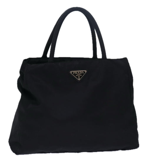 PRADA Hand Bag Nylon Black Auth