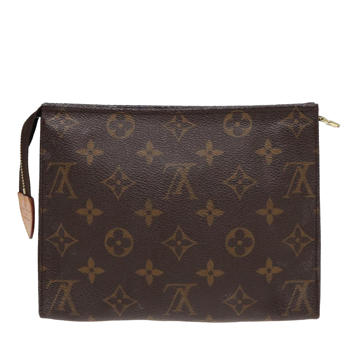 LOUIS VUITTON Monogram Poche Toilette 19 Pouch M47544 LV Auth ar12065
