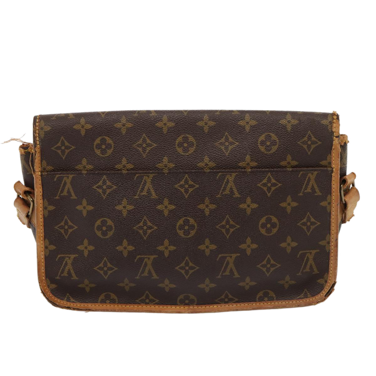 LOUIS VUITTON Monogram Gibeciere MM Shoulder Bag LV Auth ar12433