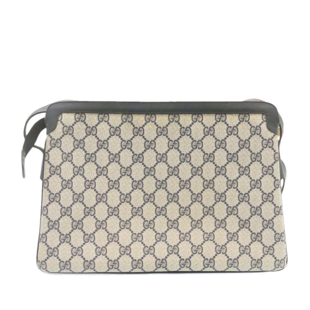 Gucci Leather Canvas Shoulder Bag