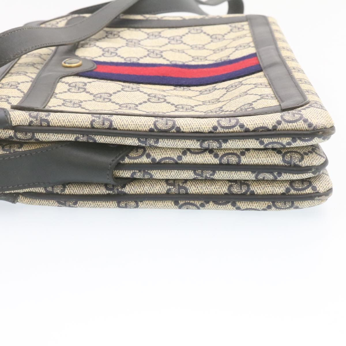 Gucci Leather Canvas Shoulder Bag
