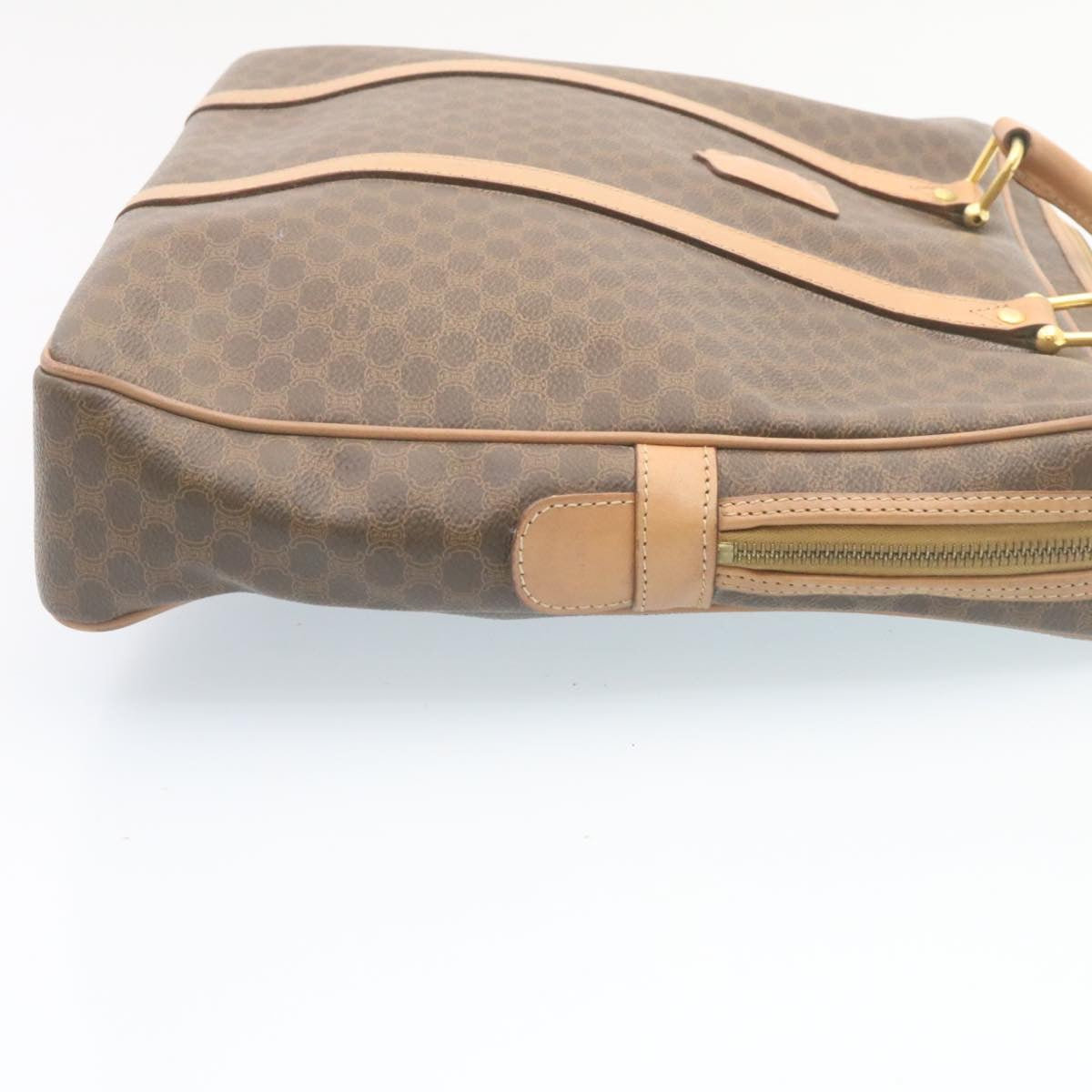 Luxury CELINE Macadam Canvas Hand Bag Brown ar6250
