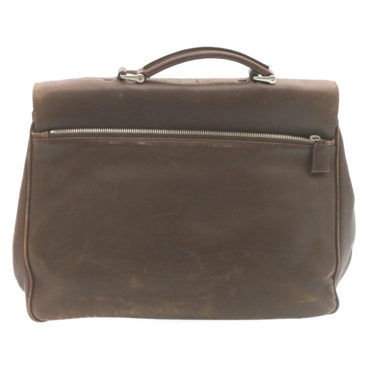 Prada Leather Hand Bag Brown