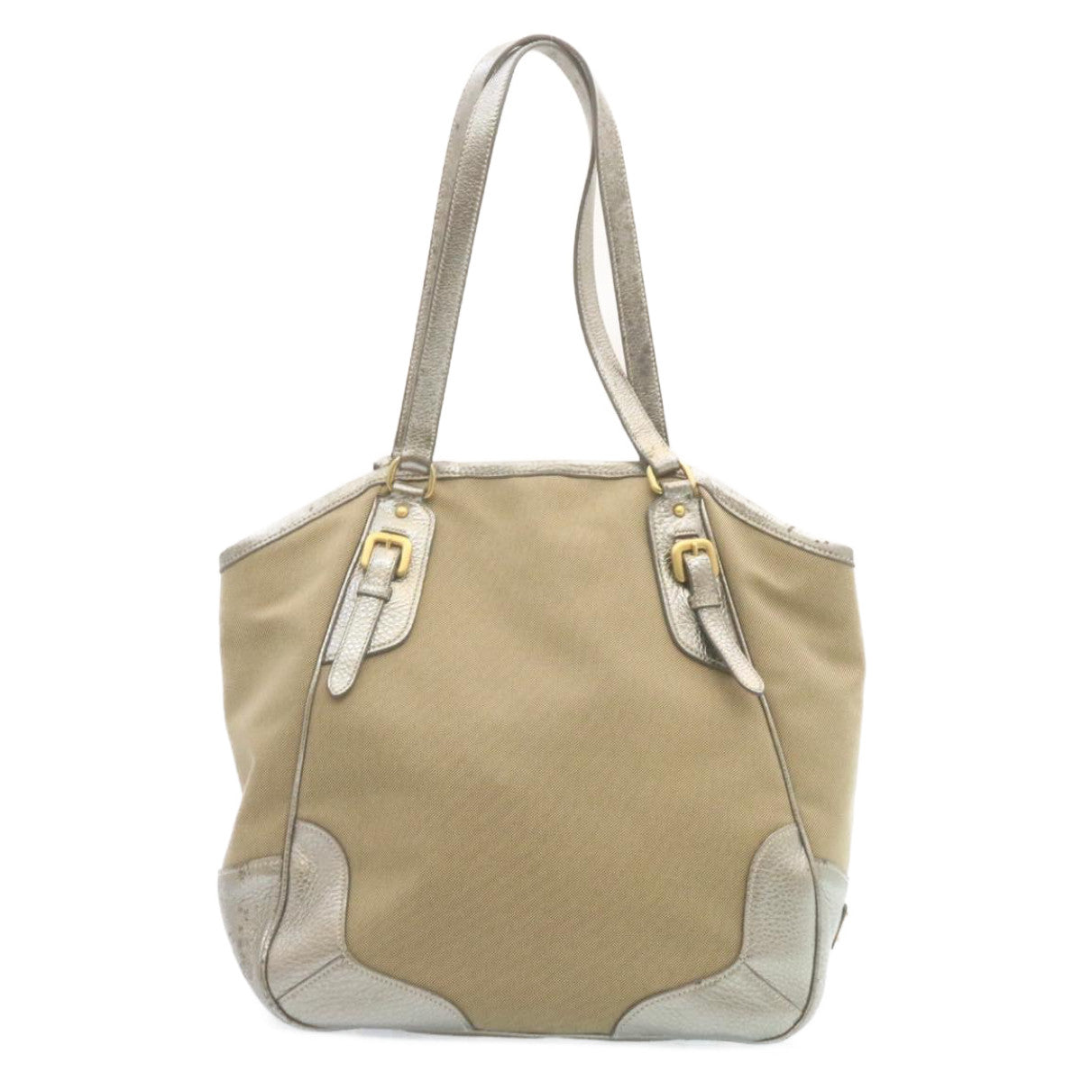 Prada Tote Bag Canvas Beige