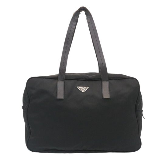 Prada Hand Bag Shoulder Bag Nylon Canvas 3Set Beige Black