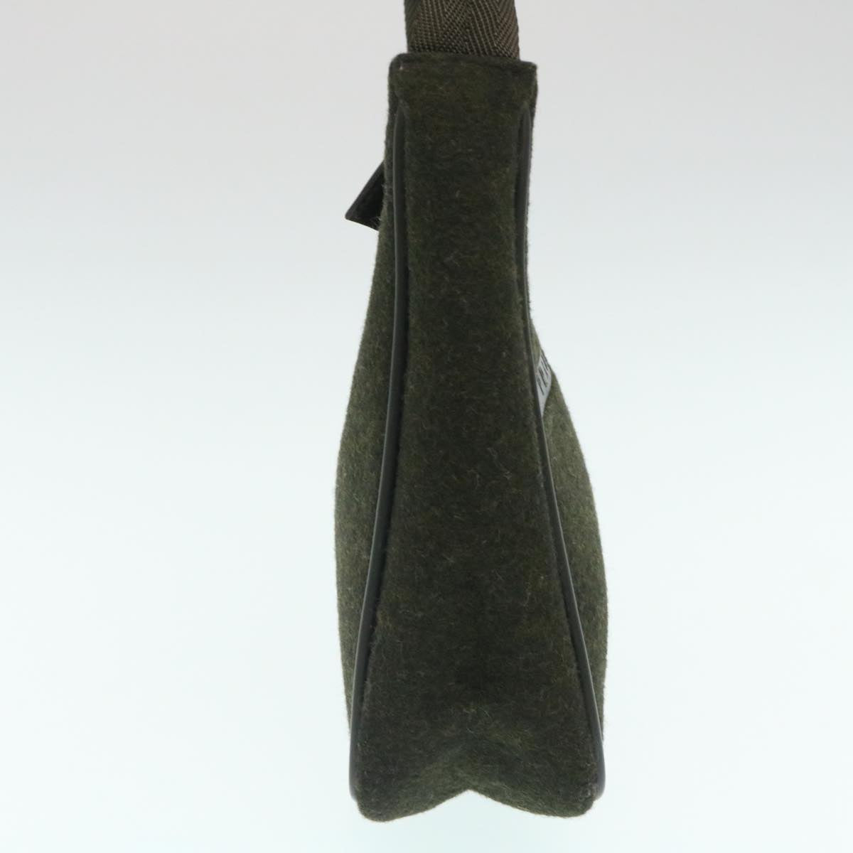 Prada Hand Bag Wool Green