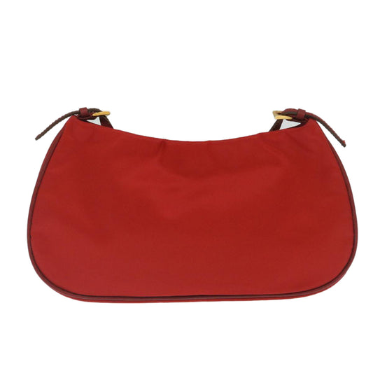 Prada Accessory Pouch Nylon Red Luxury Handbag