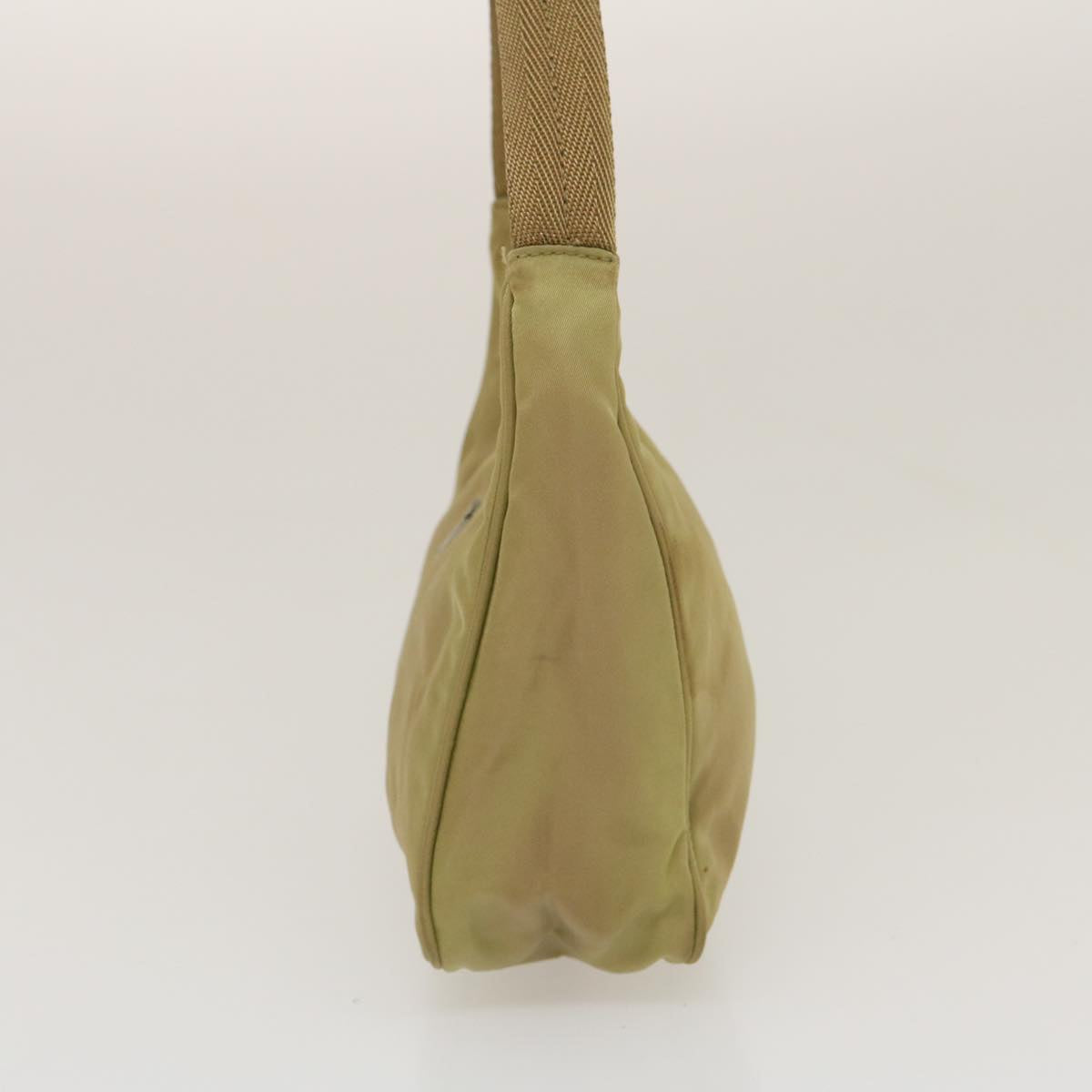 Prada Hand Pouch Nylon Khaki Luxury Handbag
