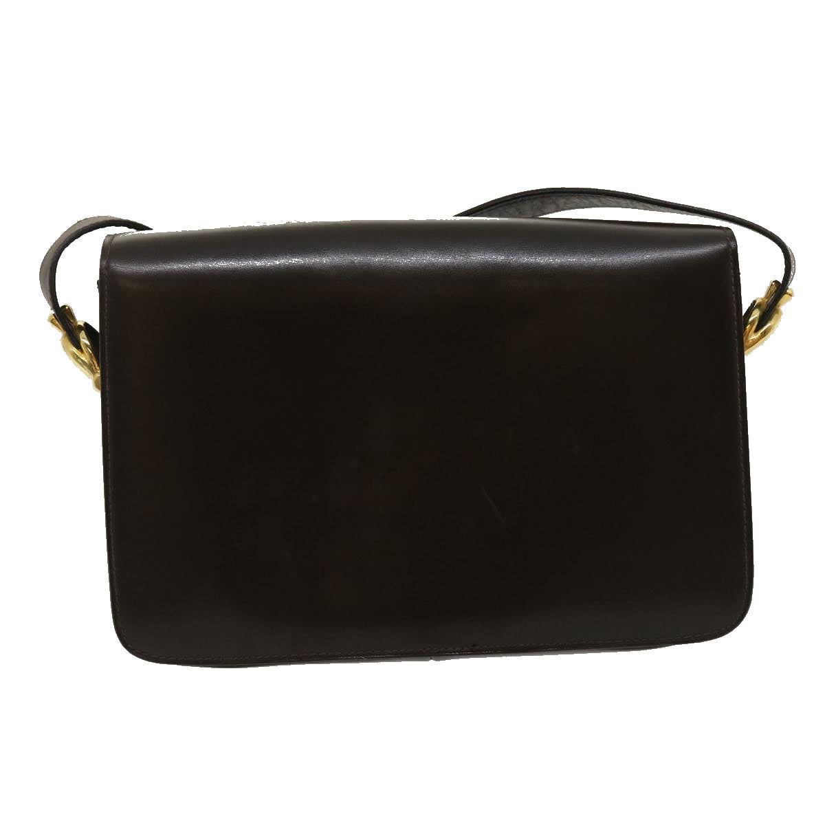 Luxury CELINE Horse Carriage Shoulder Bag Leather Brown ar7057