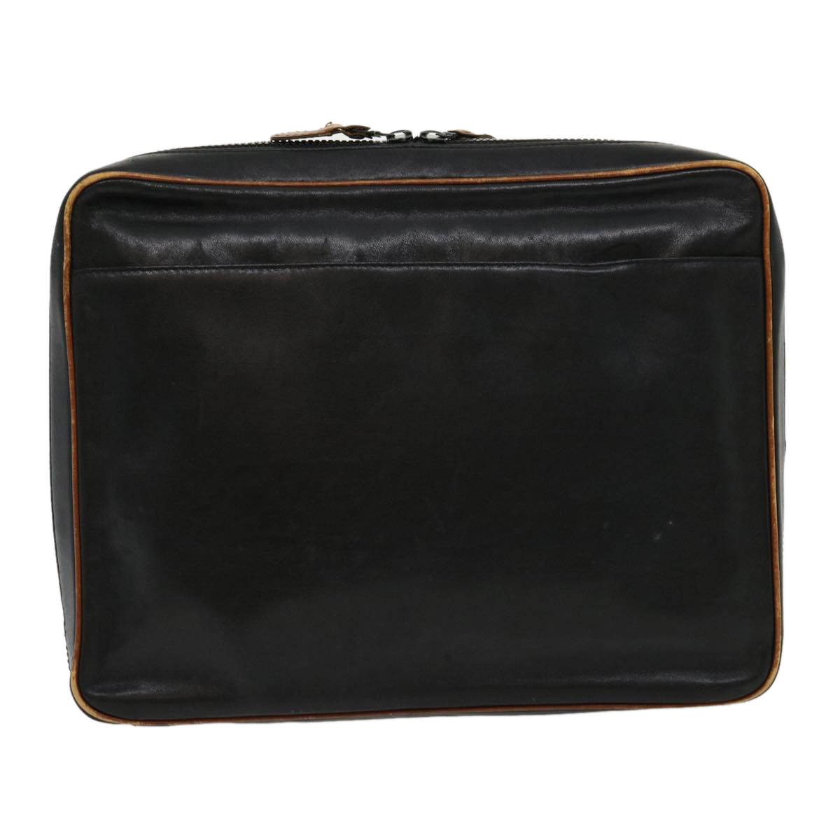 Luxury CELINE Clutch Bag Leather Black ar7220